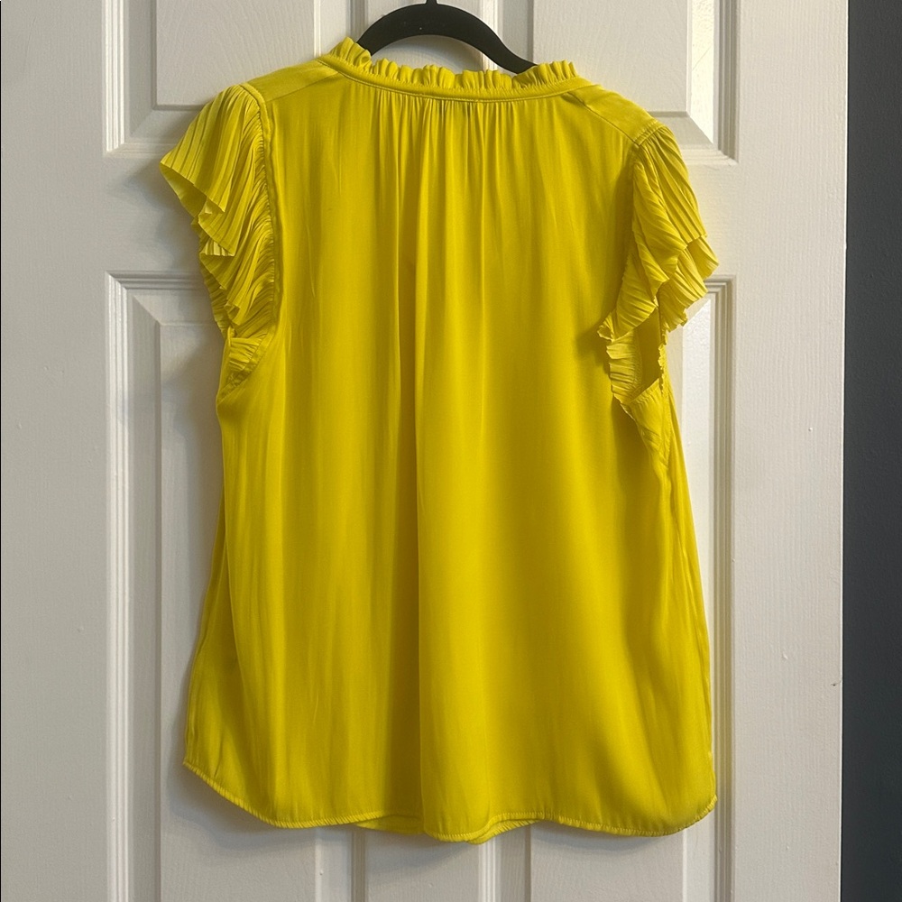 Current air Thread Bright Yellow Blouse - Picture 3 of 3
